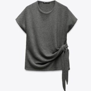 ZARA Soft Knotted Top